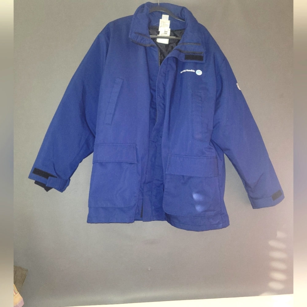 VF imagewear inc blue workwear jacket size 2X insulated waterproof custom